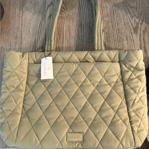 Vera Bradley Quilted Beige Tote